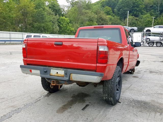 1FTZR15E54PA96437 - 2004 FORD RANGER SUP RED photo 4