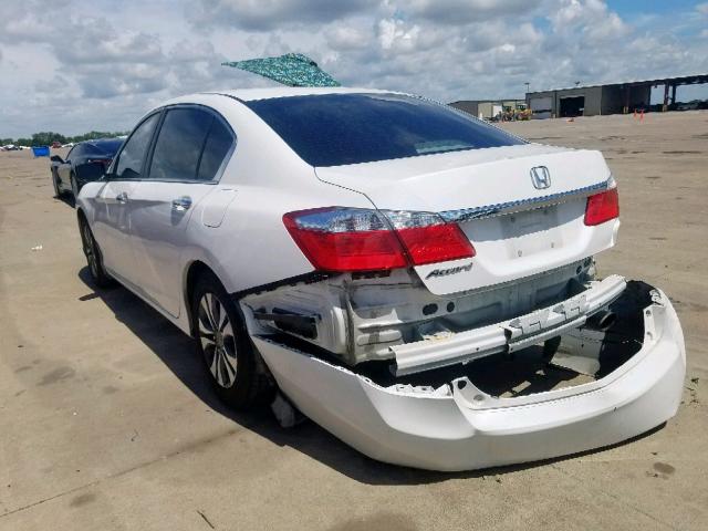 1HGCR2F39DA156247 - 2013 HONDA ACCORD LX WHITE photo 3