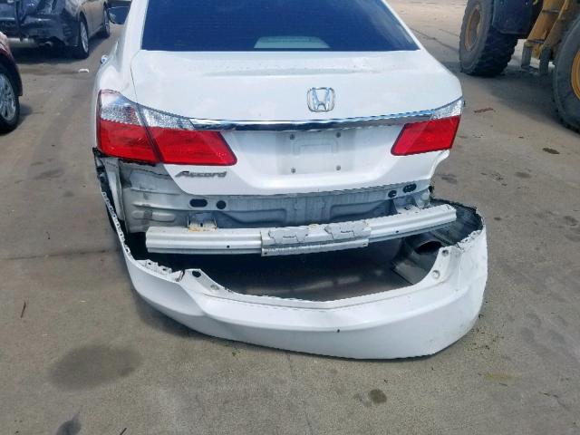 1HGCR2F39DA156247 - 2013 HONDA ACCORD LX WHITE photo 9