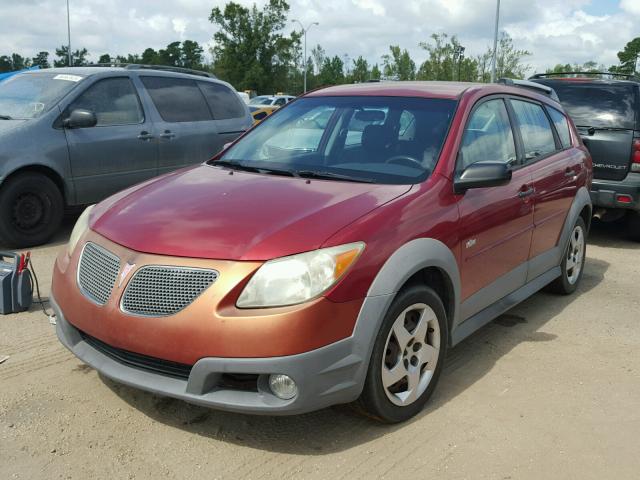 5Y2SL65876Z433501 - 2006 PONTIAC VIBE RED photo 2