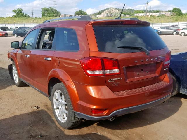 3C4PDDDG5DT532855 - 2013 DODGE JOURNEY CR ORANGE photo 3