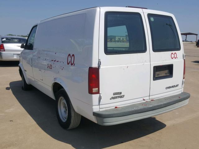 1GCDM19W2YB166877 - 2000 CHEVROLET ASTRO WHITE photo 3