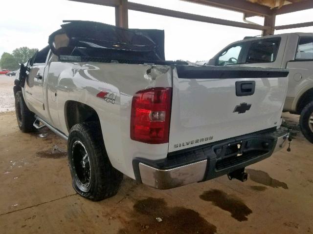 1GCEK14J57Z548588 - 2007 CHEVROLET SILVERADO WHITE photo 3