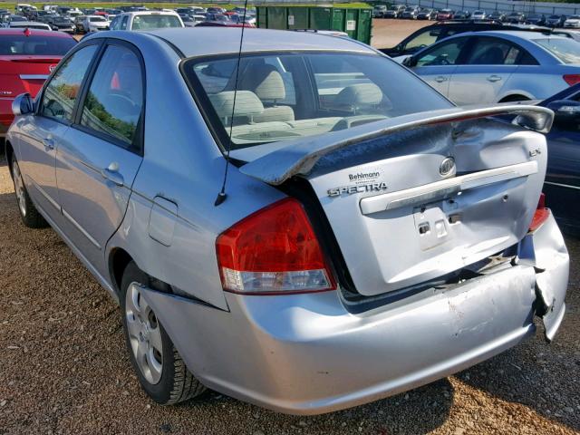 KNAFE121275425463 - 2007 KIA SPECTRA EX BLUE photo 3