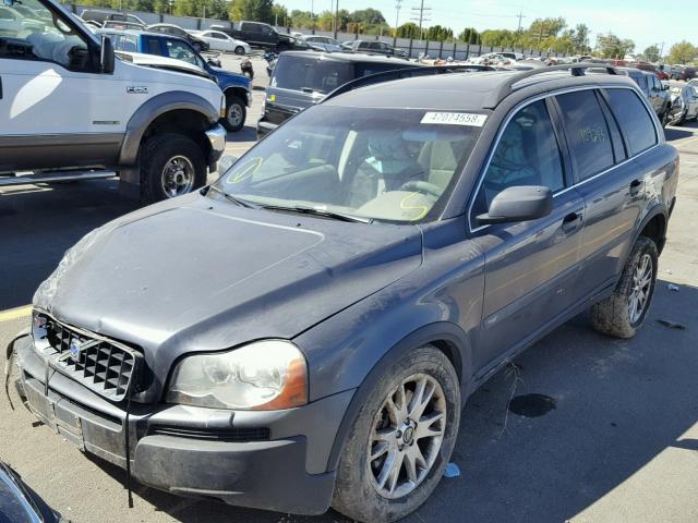 YV1CZ911651167361 - 2005 VOLVO XC90 T6 GRAY photo 2