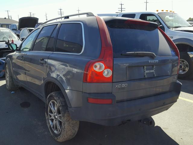 YV1CZ911651167361 - 2005 VOLVO XC90 T6 GRAY photo 3