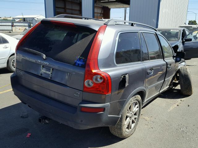 YV1CZ911651167361 - 2005 VOLVO XC90 T6 GRAY photo 4