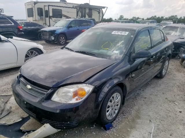 1G1AD5F51A7153352 - 2010 CHEVROLET COBALT 1LT BLACK photo 2