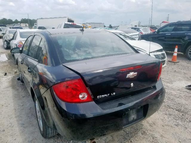 1G1AD5F51A7153352 - 2010 CHEVROLET COBALT 1LT BLACK photo 3