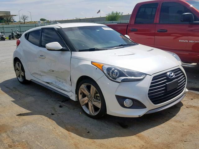 KMHTC6AE5FU232009 - 2015 HYUNDAI VELOSTER T WHITE photo 1