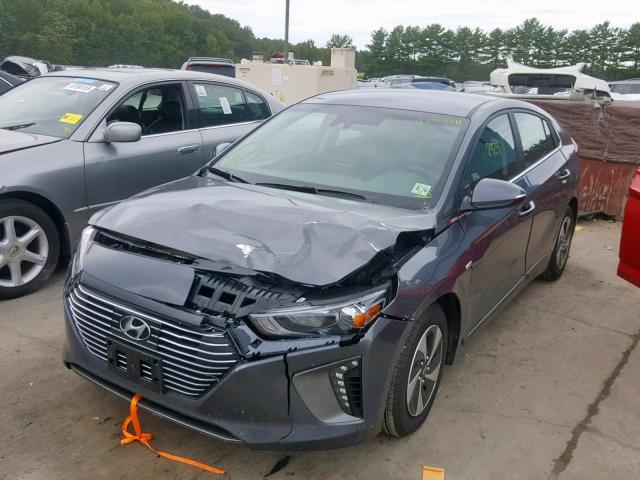 KMHC75LC3KU145052 - 2019 HYUNDAI IONIQ SEL CHARCOAL photo 2