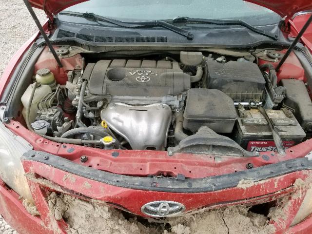 4T1BF3EK6AU502164 - 2010 TOYOTA CAMRY BASE RED photo 7