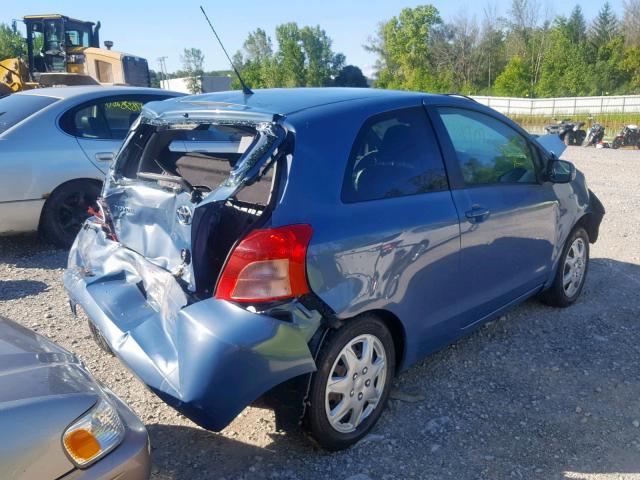 JTDJT903185152300 - 2008 TOYOTA YARIS BLUE photo 4