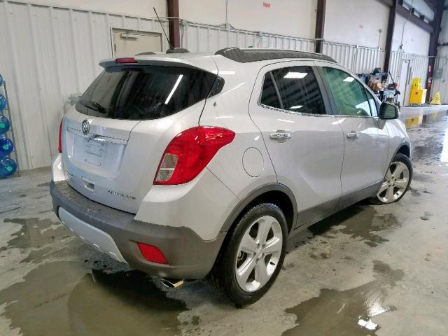 KL4CJBSB7GB635486 - 2016 BUICK ENCORE CON SILVER photo 4