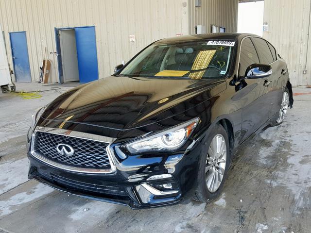 JN1EV7AP0KM515056 - 2019 INFINITI Q50 LUXE BLACK photo 2