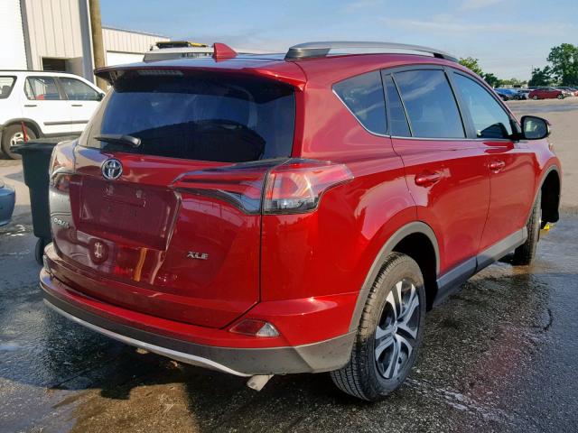 2T3WFREV2JW473123 - 2018 TOYOTA RAV4 ADVEN RED photo 4