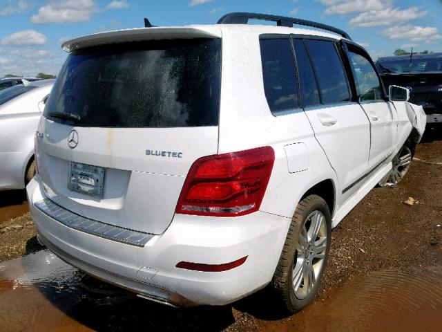 WDCGG0EB0FG400350 - 2015 MERCEDES-BENZ GLK 250 BL WHITE photo 4