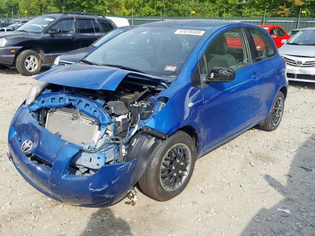 JTDJT4K39A5290236 - 2010 TOYOTA YARIS BLUE photo 2