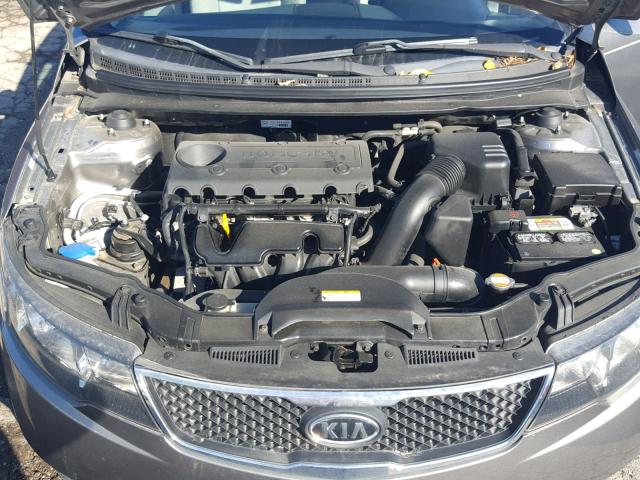 KNAFU4A29A5818446 - 2010 KIA FORTE EX GRAY photo 7