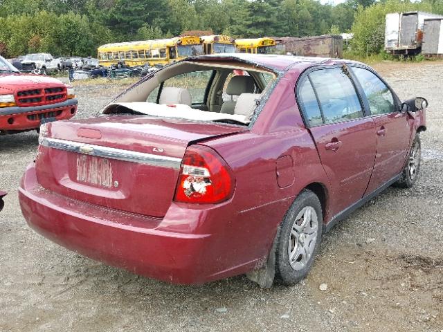 1G1ZS51FX6F298881 - 2006 CHEVROLET MALIBU LS 红色 照片 4