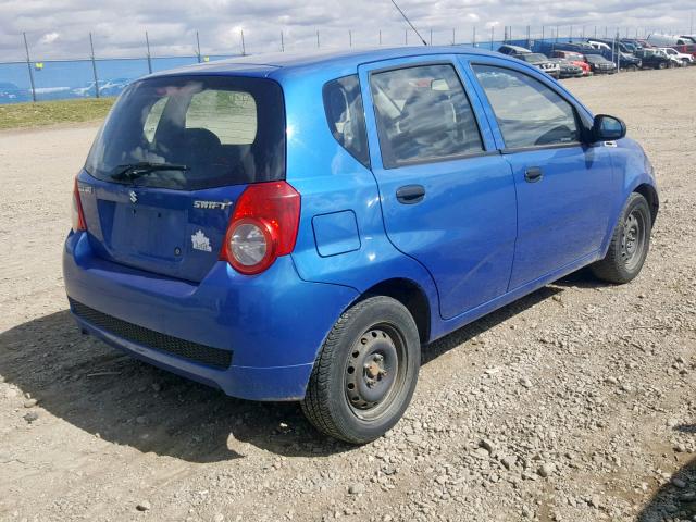 KL5TJ66EX9B684580 - 2009 SUZUKI SWIFT BLUE photo 4