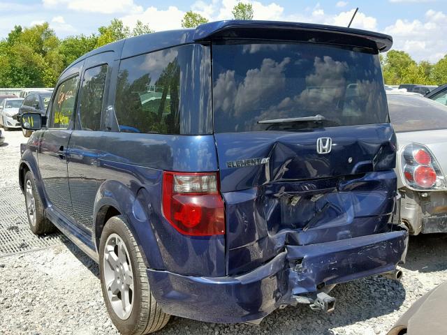 5J6YH18908L016482 - 2008 HONDA ELEMENT SC BLUE photo 3