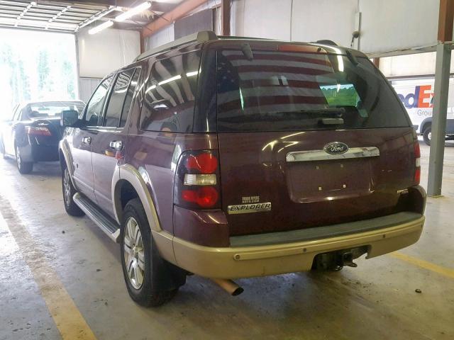 1FMEU64E26UB24528 - 2006 FORD EXPLORER E BURGUNDY photo 3