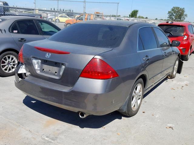 1HGCM56726A025358 - 2006 HONDA ACCORD EX GRAY photo 4