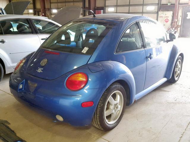 3VWCD21C6YM475440 - 2000 VOLKSWAGEN NEW BEETLE ლურჯი ფოტო 4