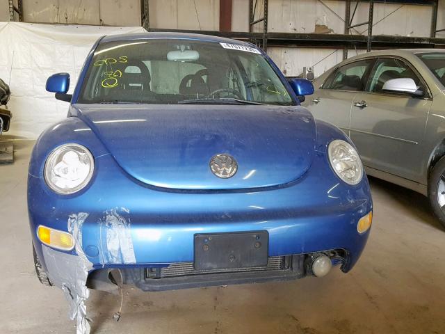3VWCD21C6YM475440 - 2000 VOLKSWAGEN NEW BEETLE ლურჯი ფოტო 9