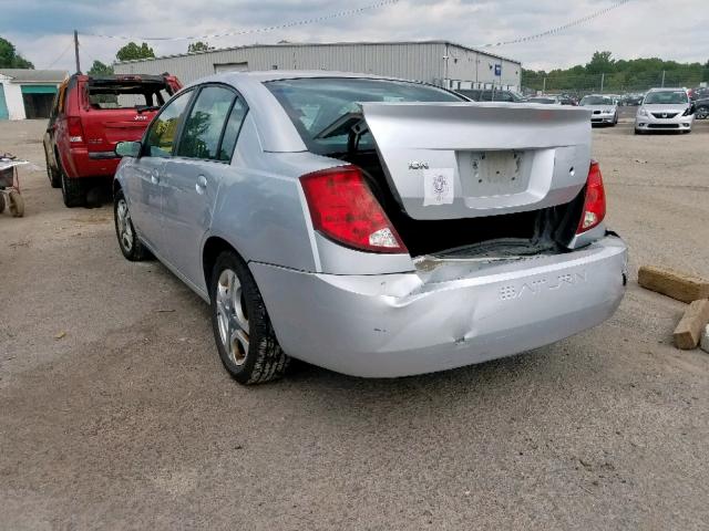 1G8AL54FX4Z225643 - 2004 SATURN ION LEVEL SILVER photo 3