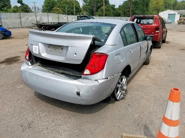 1G8AL54FX4Z225643 - 2004 SATURN ION LEVEL SILVER photo 4