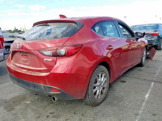 JM1BM1L71E1104848 - 2014 MAZDA 3 TOURING RED photo 4