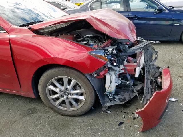 JM1BM1L71E1104848 - 2014 MAZDA 3 TOURING RED photo 9