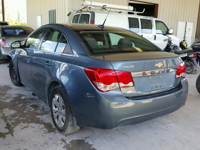 1G1PC5SHXC7213662 - 2012 CHEVROLET CRUZE LS BLUE photo 3