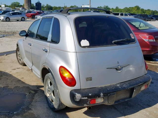 3C8FY68B22T301417 - 2002 CHRYSLER PT CRUISER SILVER photo 3