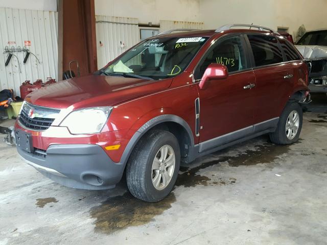3GSCL33P28S639505 - 2008 SATURN VUE XE RED photo 2