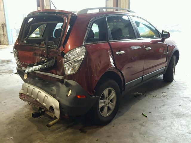 3GSCL33P28S639505 - 2008 SATURN VUE XE RED photo 4
