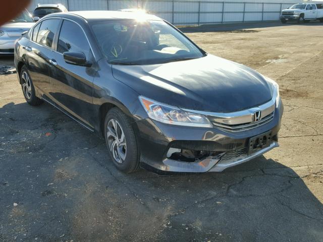 1HGCR2F30HA184542 - 2017 HONDA ACCORD LX BLACK photo 1