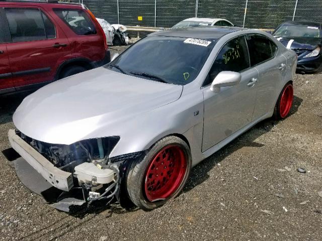 JTHBP262085003714 - 2008 LEXUS IS-F SILVER photo 2