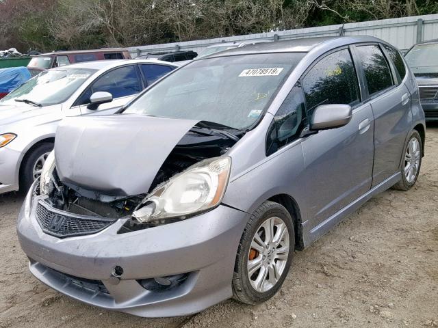 JHMGE88699S011070 - 2009 HONDA FIT SPORT SILVER photo 2