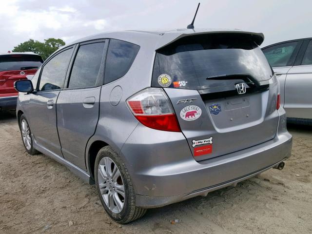 JHMGE88699S011070 - 2009 HONDA FIT SPORT SILVER photo 3