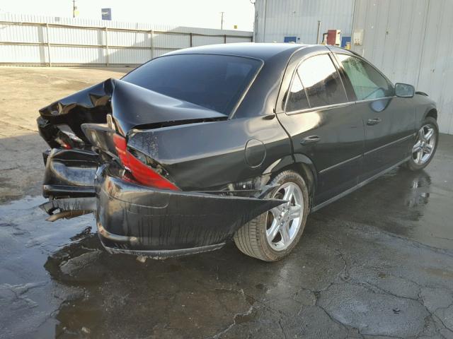 1LNHM87A81Y649905 - 2001 LINCOLN LS BLACK photo 4