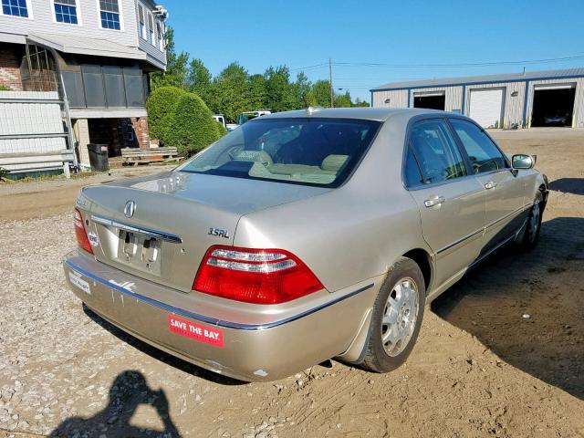 JH4KA96644C007073 - 2004 ACURA 3.5RL GOLD photo 4