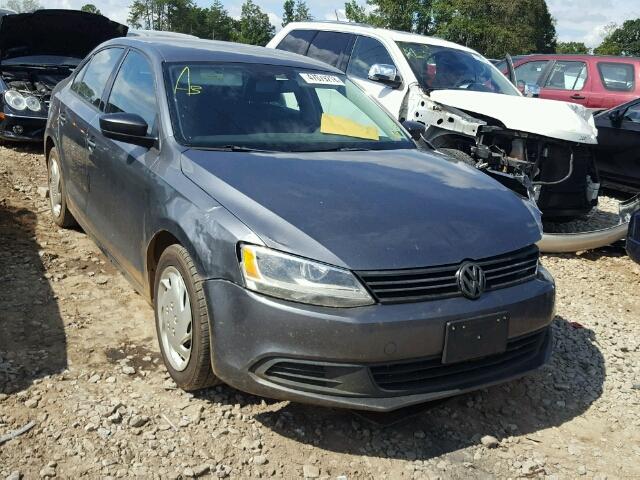 3VW1K7AJ7CM392178 - 2012 VOLKSWAGEN JETTA BASE GRAY photo 1