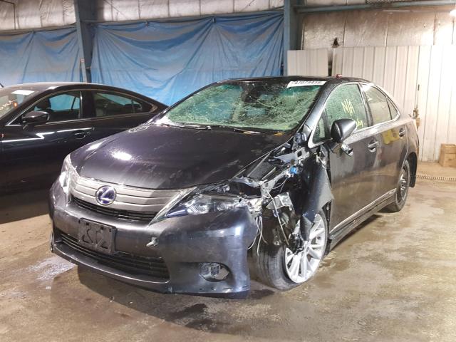 JTHBB1BA3A2004143 - 2010 LEXUS HS 250H BLACK photo 2