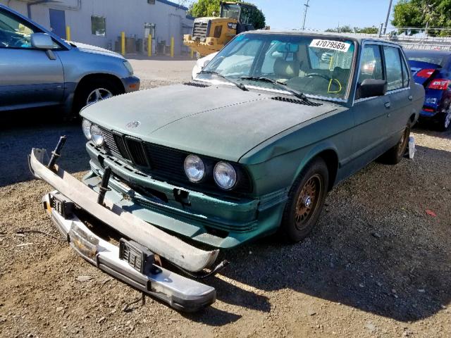 WBADK8307E9272499 - 1984 BMW 528 E AUTO GREEN photo 2