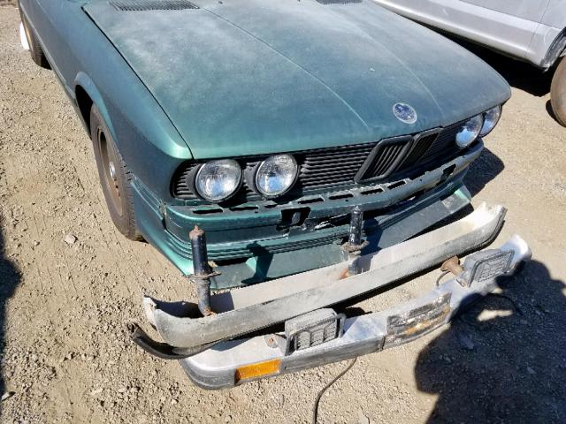 WBADK8307E9272499 - 1984 BMW 528 E AUTO GREEN photo 9