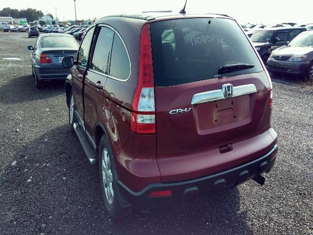 5J6RE48748L814819 - 2008 HONDA CR-V EXL RED photo 3