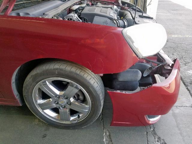 1G1ZU63806F254208 - 2006 CHEVROLET MALIBU MAX 栗色 照片 9